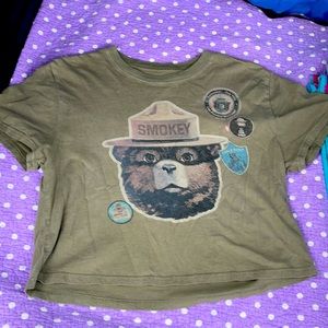 Smokey the bear crop top!
